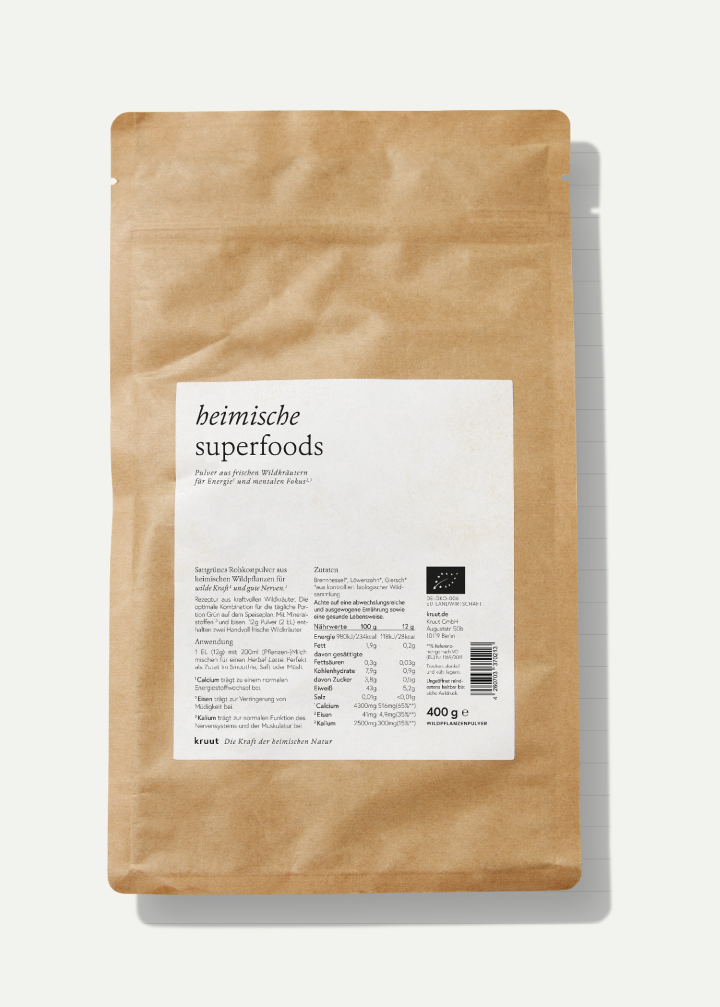 Wildpflanzenpulver Heimische Superfoods