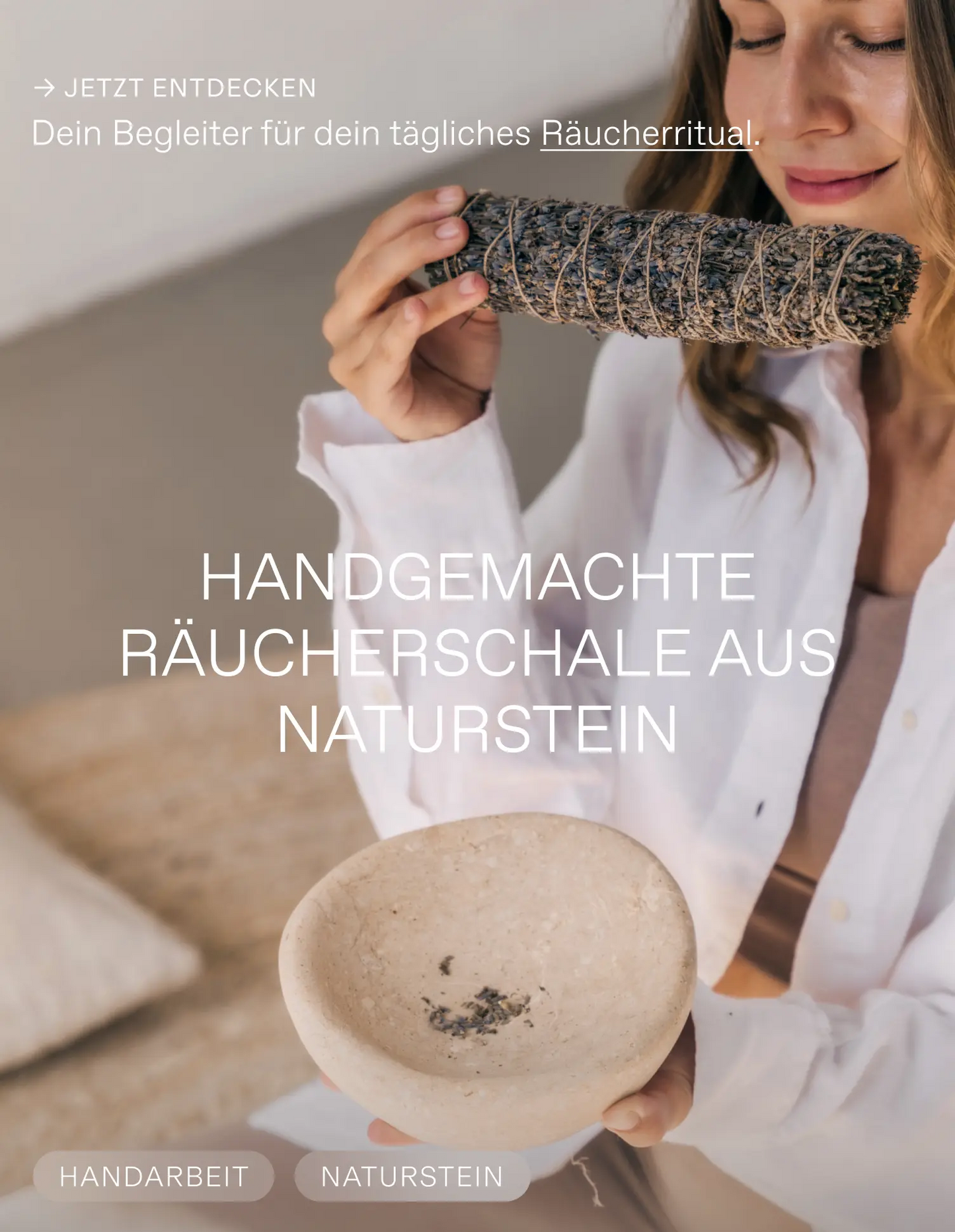 Räucherschale aus Naturstein